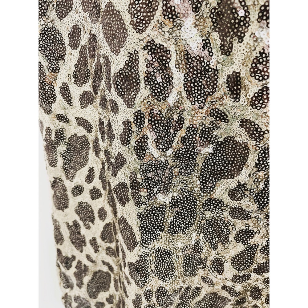 Minimi Leopard Sequins Embellished Tank Top XL - Picture 3 of 4